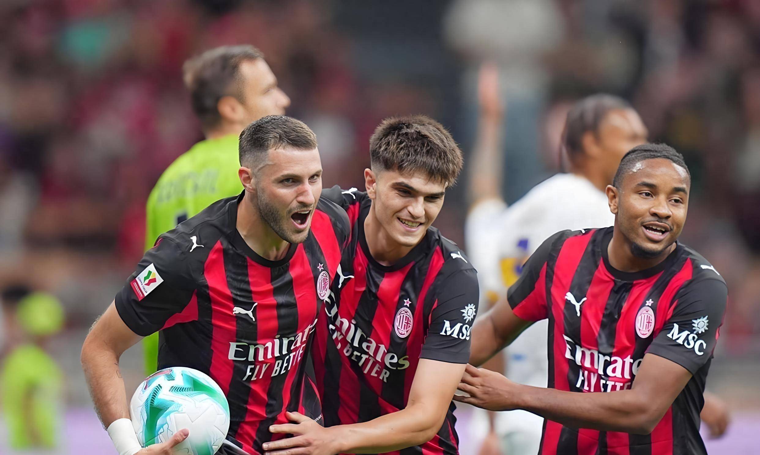 AC米兰意甲击败莱切普利西奇内切得分